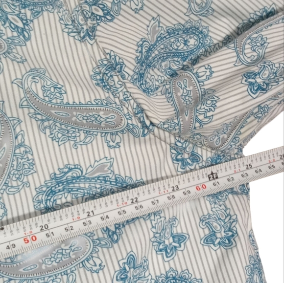 Cody James Men's Blue Paisley Pearl Snap Western Shirt Long Sleeve Size XL - Picture 5 of 7